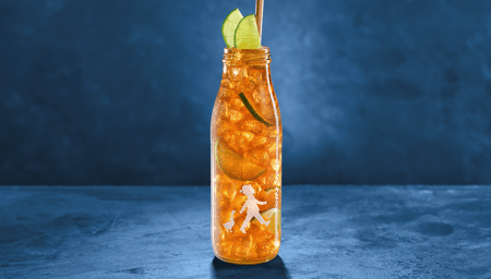 Eistee Pfirsich-Limette